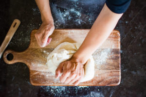 Kneading dough